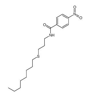 4-nitro-N-(3-octylsulfanylpropyl)benzamide结构式