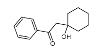 2-(1-hydroxycyclohexyl)-1-phenylethanone结构式