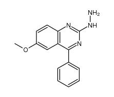 2-hydrazino-6-methoxy-4-phenyl-quinazoline Structure