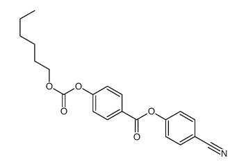 (4-cyanophenyl) 4-hexoxycarbonyloxybenzoate结构式