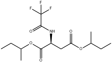 N-(Trifluoroacetyl)-L-aspartic acid bis(1-methylpropyl) ester结构式