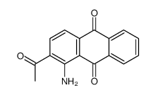 2-acetyl-1-aminoanthracene-9,10-dione结构式