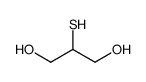 2-sulfanylpropane-1,3-diol Structure