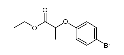 ethyl (+/-)-2-(4-bromophenoxy)propanoate Structure