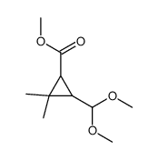 methyl trans-()-3-(dimethoxymethyl)-2,2-dimethylcyclopropanecarboxylate structure