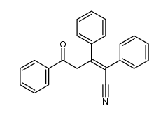 (E)-5-oxo-2,3,5-triphenylpent-2-enenitrile结构式
