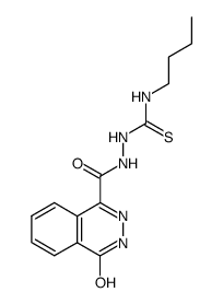 4-oxo-3,4-dihydro-phthalazine-1-carboxylic acid N'-(butyl-thiocarbamoyl)-hydrazide Structure