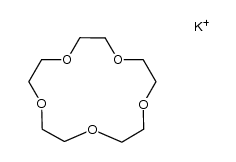 complex of 15-crown-5 with K+ Structure