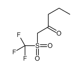 1-(trifluoromethylsulfonyl)pentan-2-one Structure