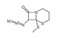 7-azido-6-methylsulfanyl-5-thia-1-azabicyclo[4.2.0]octan-8-one结构式