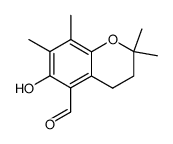2,2,7,8-Tetramethyl-6-hydroxychroman-5-carbaldehyde结构式