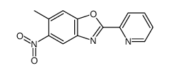 6-methyl-5-nitro-2-pyridin-2-yl-1,3-benzoxazole Structure