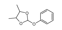 4,5-dimethyl-2-phenoxy-1,3-dioxolane结构式