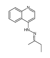 butan-2-one quinolin-4-ylhydrazone结构式