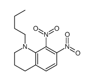 1-butyl-7,8-dinitro-3,4-dihydro-2H-quinoline Structure