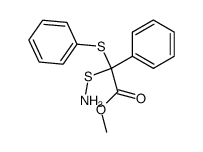 Methyl-α-aminothio-α-phenylthio-phenylacetat Structure