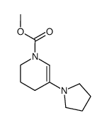 5-pyrrolidin-1-yl-3,4-dihydro-2H-pyridine-1-carboxylic acid methyl ester结构式