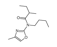 N-butyl-2-methyl-N-(4-methyl-1,3-oxazol-2-yl)butanamide结构式