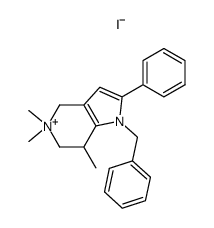 1-Benzyl-4,5,6,7-tetrahydro-5,5,7-trimethyl-2-phenyl-1H-pyrrolo[3,2-c]pyridinium iodide结构式