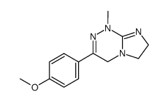 3-(4-methoxy-phenyl)-1-methyl-1,4,6,7-tetrahydro-imidazo[2,1-c][1,2,4]triazine Structure