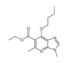 7-butoxy-3,5-dimethyl-3H-imidazo[4,5-b]pyridine-6-carboxylic acid ethyl ester结构式