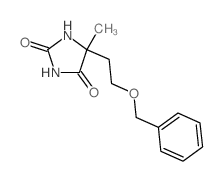 5-methyl-5-(2-phenylmethoxyethyl)imidazolidine-2,4-dione结构式