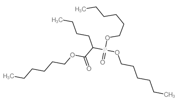 Hexanoic acid,2-[bis(hexyloxy)phosphinyl]-, hexyl ester结构式