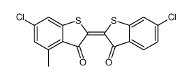 6,6'-Dichloro-4-methyl-Δ2,2'(3H,3'H)-bibenzo[b]thiophene-3,3'-dione结构式