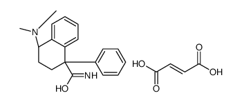 [(4R)-4-carbamoyl-4-phenyl-2,3-dihydro-1H-naphthalen-1-yl]-dimethylazanium,(Z)-4-hydroxy-4-oxobut-2-enoate结构式