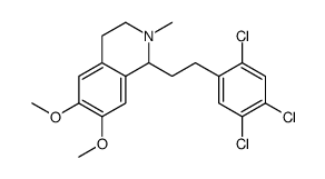 1,2,3,4-Tetrahydro-6,7-dimethoxy-2-methyl-1-(2,4,5-trichlorophenethyl)isoquinoline Structure
