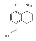 (8-fluoro-5-methoxy-1,2,3,4-tetrahydronaphthalen-1-yl)azanium,chloride Structure