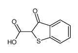 2,3-二氢-3-氧代-苯并[b]噻吩-2-羧酸结构式