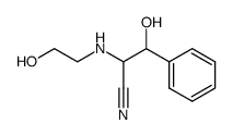 3-Hydroxy-2-(2-hydroxy-ethylamino)-3-phenyl-propionitrile结构式