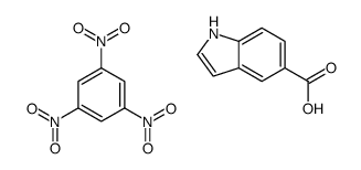 1H-indole-5-carboxylic acid,1,3,5-trinitrobenzene结构式