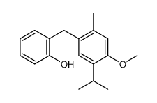 2-[[4-Methoxy-2-methyl-5-(1-methylethyl)phenyl]methyl]phenol结构式