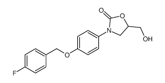 3-[4-[(4-fluorophenyl)methoxy]phenyl]-5-(hydroxymethyl)-1,3-oxazolidin-2-one Structure