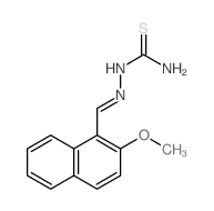 Hydrazinecarbothioamide,2-[(2-methoxy-1-naphthalenyl)methylene]- structure