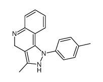 3-methyl-1-(4-methylphenyl)-2,4-dihydropyrazolo[4,3-c]quinoline结构式