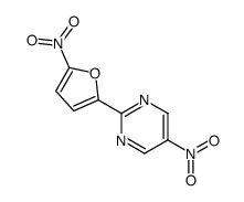 5-nitro-2-(5-nitrofuran-2-yl)pyrimidine Structure