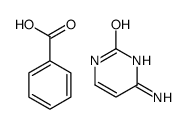 6-amino-1H-pyrimidin-2-one,benzoic acid Structure