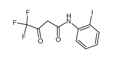 N-(2-iodophenyl)-4,4,4-trifluoro-4-oxobutanamide Structure