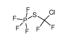 chlorodifluoromethylsulfanyltetrafluorophosphorane结构式