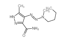 1H-Pyrazole-3-carboxamide, 4-(3-butyl-3-methyl-1-triazenyl)-5-methyl- Structure