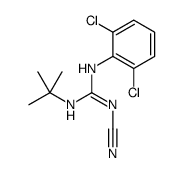 2-tert-butyl-1-cyano-3-(2,6-dichlorophenyl)guanidine结构式