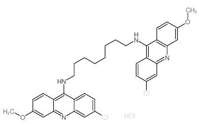 1,8-Octanediamine,N,N'-bis(3-chloro-6-methoxy-9-acridinyl)-, dihydrochloride (9CI) Structure