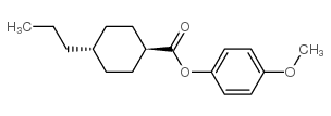 4-甲氧基苯基 4-丙基环己烷羧酸酯结构式