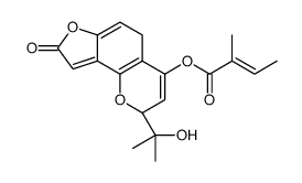 [(2S)-2-(2-hydroxypropan-2-yl)-8-oxo-2,5-dihydrofuro[2,3-h]chromen-4-yl] (Z)-2-methylbut-2-enoate Structure