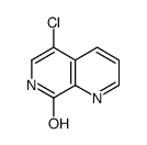 5-氯-1,7-萘啶-8-醇结构式