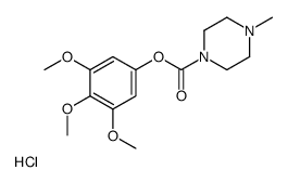 (3,4,5-trimethoxyphenyl) 4-methylpiperazine-1-carboxylate,hydrochloride结构式