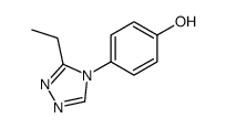 4-(3-ETHYL-4H-1,2,4-TRIAZOL-4-YL)PHENOL结构式